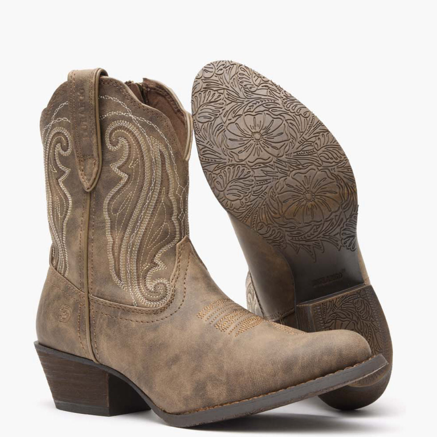 Crush by Durango® Women's Distressed Shortie Western Boot